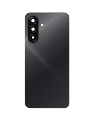 Back Glass with Camera Lens and Adhesive for A17 4G (A175 / 2025) (NO LOGO) (BLACK)