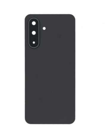 Back Glass with Camera Lens and Adhesive for A17 5G (A176 / 2025) (NO LOGO) (BLACK)