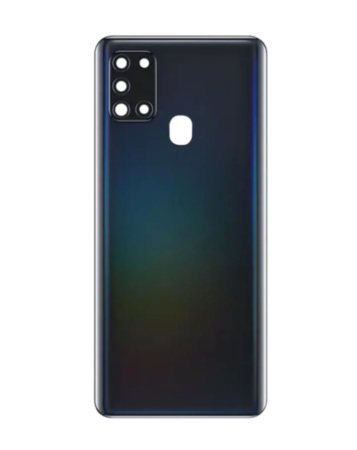 Back Glass for Galaxy A21s (A217 / 2020) (NO LOGO) (BLACK)