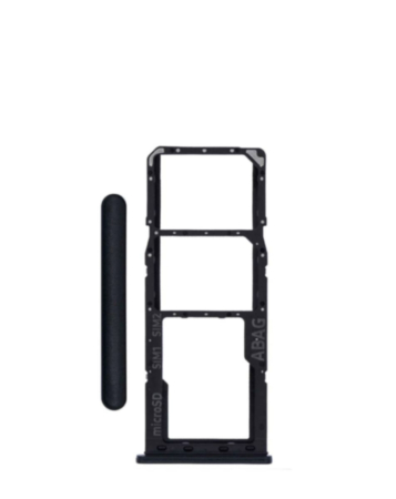 Dual Sim Card Tray for Galaxy A21S (A217 / 2020) (BLACK)