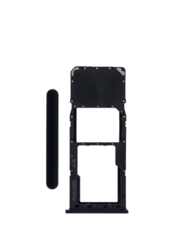 Single Sim Card Tray for Galaxy A21S (A217 / 2020) (BLACK)