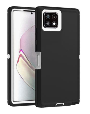 Heavy Duty Case for Galaxy A22 5G (BLACK & WHITE) (Only Ground Shipping)