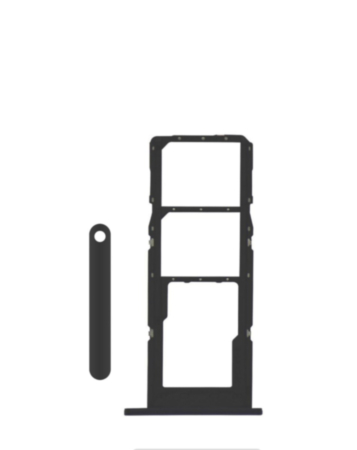 Dual Sim Card Tray for Galaxy A24 4G (A245) (BLACK)