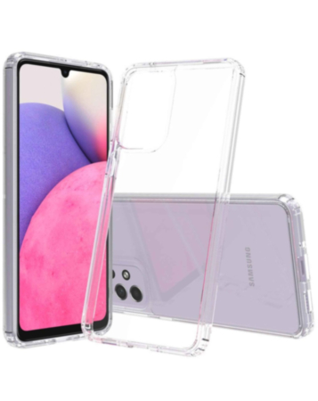 Galaxy A33 Hybrid Case with Air Cushion Technology - CLEAR (Only Ground Shipping)
