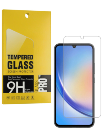 Clear Tempered Glass for Galaxy A34 (A346 / 2023) (2.5D / 1 Piece)