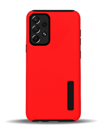Galaxy A73 5G Dual Layer Protection Case Cover - RED (Only Ground Shipping)