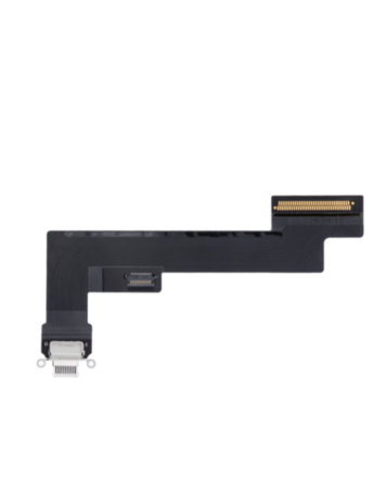 Charging Port Flex Cable for iPad Air 4 / Air 5 (White) (WiFi Version) (Aftermarket)