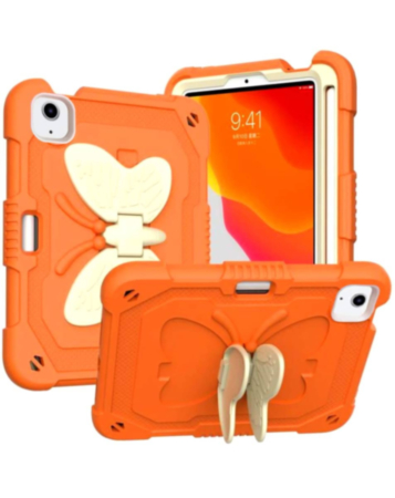 Protective Butterfly Stand Desing Case - GREAM ORANGE for iPad Air 4 / Air 5 / Pro 11 (1st / 2nd / 3rd / 4th) (Only Ground Shipping)