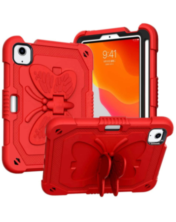Protective Butterfly Stand Desing Case - RED for iPad Air 4 / Air 5 / Pro 11 (1st / 2nd / 3rd / 4th) (Only Ground Shipping)