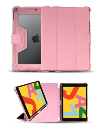 Heavy Duty Full Body Smart Cover - ROSE PINK for iPad Air 4 / 5 / Pro 11 (Only Ground Shipping)