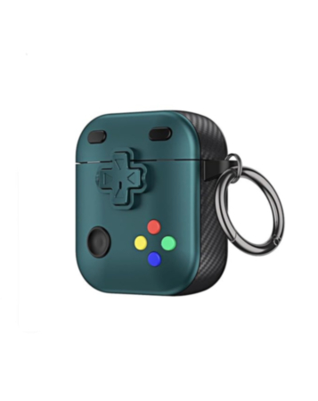 AirPods 1/2 Game Console Design TPU Case - GREEN (Only Ground Shipping)