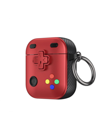 AirPods 1/2 Game Console Design TPU Case - RED (Only Ground Shipping)