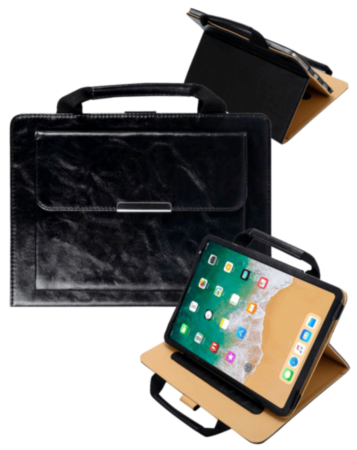 Smart Work Bag Style Case - BLACK for iPad Mini 1 / 2 / 3 / 4 / 5 (Only Ground Shipping)