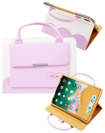 Smart Work Bag Style Case - RIBBON PINK for iPad Mini 1 / 2 / 3 / 4 / 5 (Only Ground Shipping)