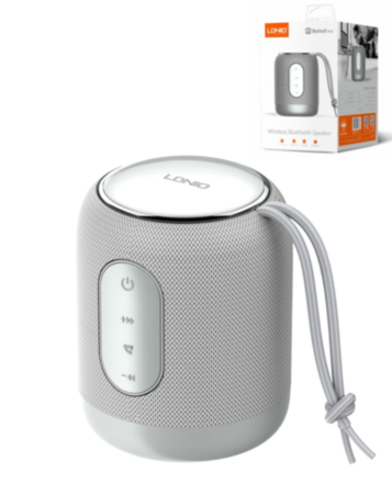 LDNIO BTS12 (2000 mAh) Bluetooth 5.0 Wireless Speaker (SILVER) (Only Ground Shipping)