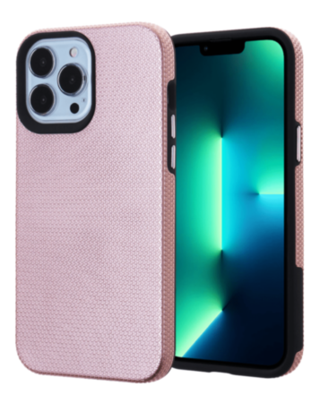 Shock Absorption Protective Dual Layer Case - ROSE GOLD for iPhone 13 Pro (Only Ground Shipping)