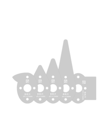 AMAOE EDD-DP1 to 5 Series Egg-Shaped Stainless Steel Dismantling Tool (5 Pcs Set) (Not Returnable)