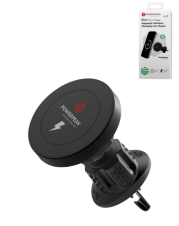 PowerPeak ProMount-Vent For Magsafe Wireless Charging (15W) (Only Ground Shipping)