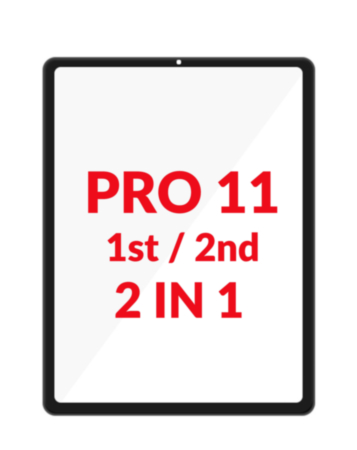 G+ OCA PRO 2-in-1 (Front Glass + OCA) for iPad Pro 11" (1st Gen 2018 / 2nd Gen 2020) (BLACK)