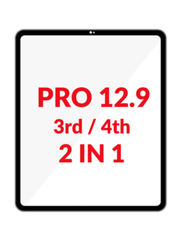 G+ OCA PRO 2-in-1 (Front Glass + OCA) for iPad Pro 12.9" (3rd Gen 2018 / 4th Gen 2020) (BLACK)