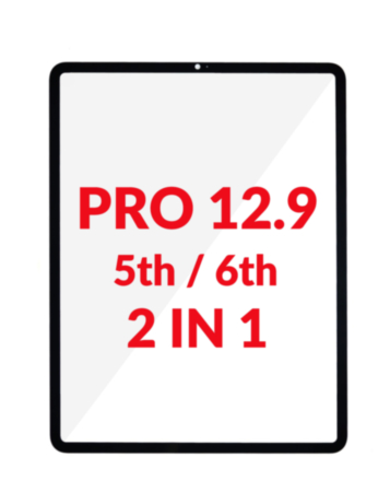 G+ OCA PRO 2-in-1 (Front Glass + OCA) for iPad Pro 12.9" (5th Gen 2021 / 6th Gen 2022) (BLACK)