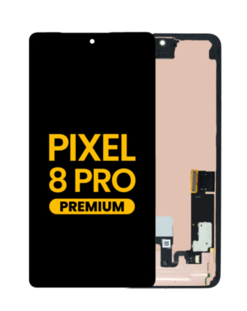 OLED Assembly with Frame (With Finger Print Sensor) for Google Pixel 8 Pro (Premium)