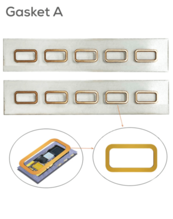 i2C Optical Mirror Original Rubber Replacement Gasket with Adhesive (5 Pcs Type A) (Not Returnable)