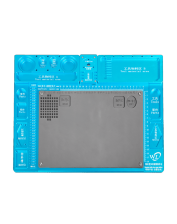 Insulated High Temperature 330mm X 198mm Aluminum Alloy for Microscope / Blue (Only Ground Shipping) (Not Returnable)