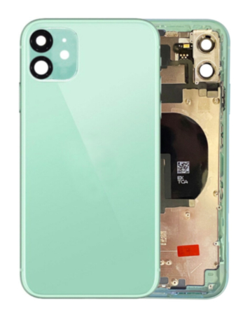 Back Housing Frame with Small Components Pre-Installed for iPhone 11 (NO LOGO) (GREEN)