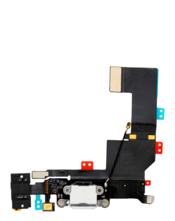 Charging Port Flex Cable for iPhone 5S (WHITE) (Premium)