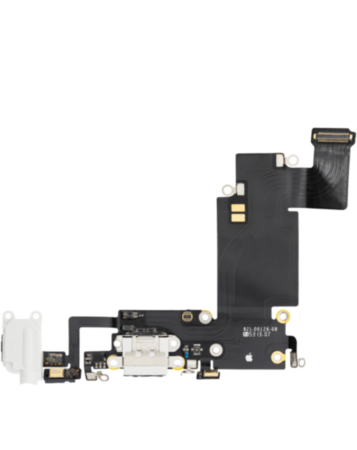 Charging Port Flex Cable for iPhone 6S Plus (WHITE) (Premium)