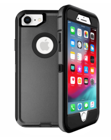 Heavy Duty Case for iPhone 7 / 8 (BLACK) (Only Ground Shipping)