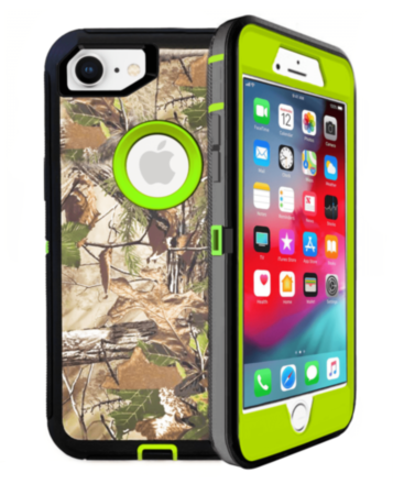 Heavy Duty Case for iPhone 7 / 8 (CAMO GREEN) (Only Ground Shipping)