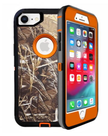 Heavy Duty Case for iPhone 7 / 8 (CAMO ORANGE) (Only Ground Shipping)