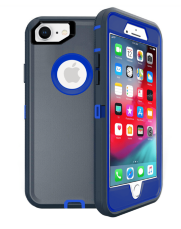 Heavy Duty Case for iPhone 7 / 8 (DARK BLUE) (Only Ground Shipping)