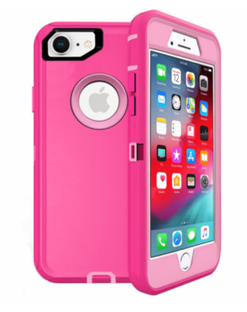 Heavy Duty Case for iPhone 7 / 8 (HOT PINK) (Only Ground Shipping)
