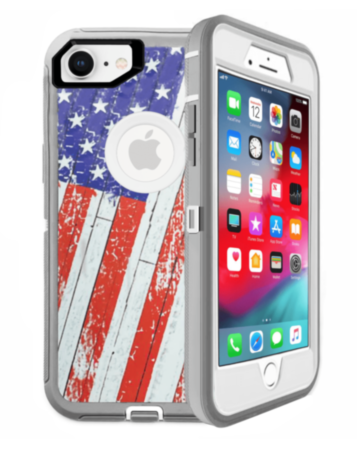 Heavy Duty Case for iPhone 7 / 8 (US FLAG) (Only Ground Shipping)