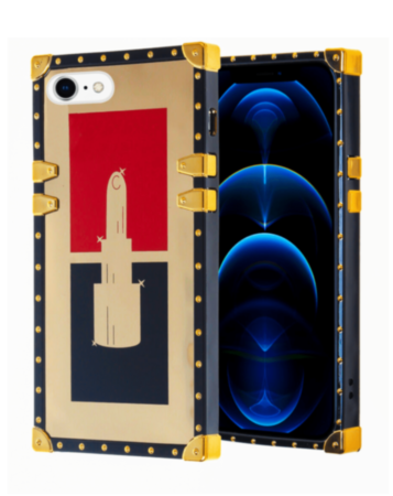 Shiny Lipstick Square Case - Style 2 for iPhone 8 / 7 (Only Ground Shipping)