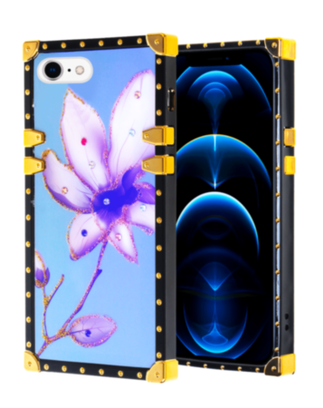 Square Case with BLUE Light Design - 2 for iPhone 7G / 8G / SE 2020 (Only Ground Shipping)