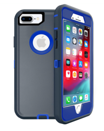 Heavy Duty Case for iPhone 8P / 7P (DARK BLUE) (Only Ground Shipping)