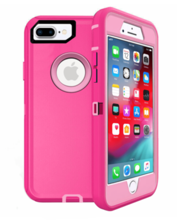 Heavy Duty Case for iPhone 8P / 7P (HOT PINK) (Only Ground Shipping)