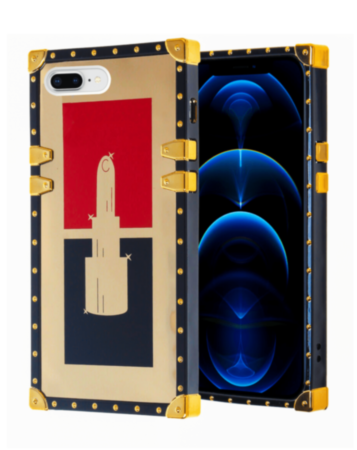 Shiny Lipstick Square Case - Style 2 for iPhone 8P / 7P (Only Ground Shipping)