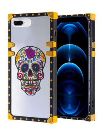 Square Case with Mirror Design - Style 3 for iPhone 8P / 7P (Only Ground Shipping)