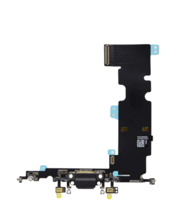 Charging Port Flex Cable for iPhone 8 Plus (BLACK) (Premium)