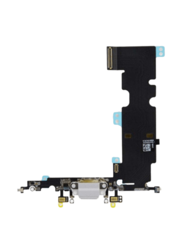 Charging Port Flex Cable for iPhone 8 Plus (WHITE) (Aftermarket)