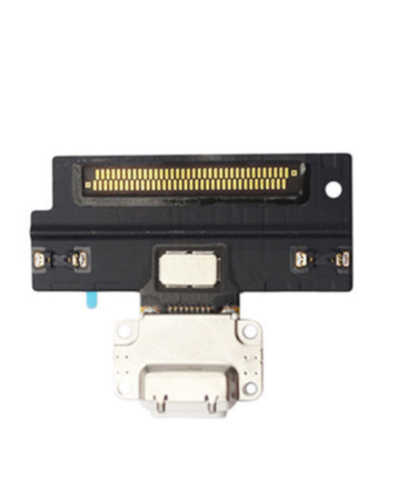Charging Port Flex Cable for iPad Pro 10.5 (Soldering Required) (WHITE) (Aftermarket)