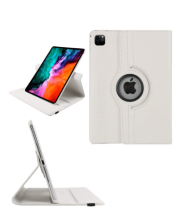 360 Degree Rotating Swivel Stand Case - WHITE for iPad Air 13 2024 / Pro 12.9 (3rd / 4th / 5th / 6th) (Only Ground Shipping)