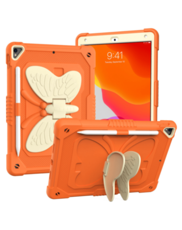 Protective Butterfly Stand Desing Case - GREAM ORANGE for iPad 5 (2017) / iPad 6 (2018) / Air 1 / Air 2 / Pro 9.7 (Only Ground Shipping)