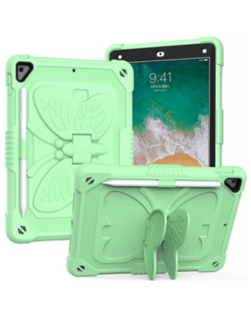 Protective Butterfly Stand Desing Case - FRESH GREEN for iPad 10.2" (7th / 8th / 9th) / Air 3 / Pro 10.5 (Only Ground Shipping)