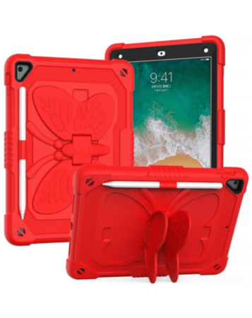 Protective Butterfly Stand Desing Case - RED for iPad 5 (2017) / iPad 6 (2018) / Air 1 / Air 2 / Pro 9.7 (Only Ground Shipping)